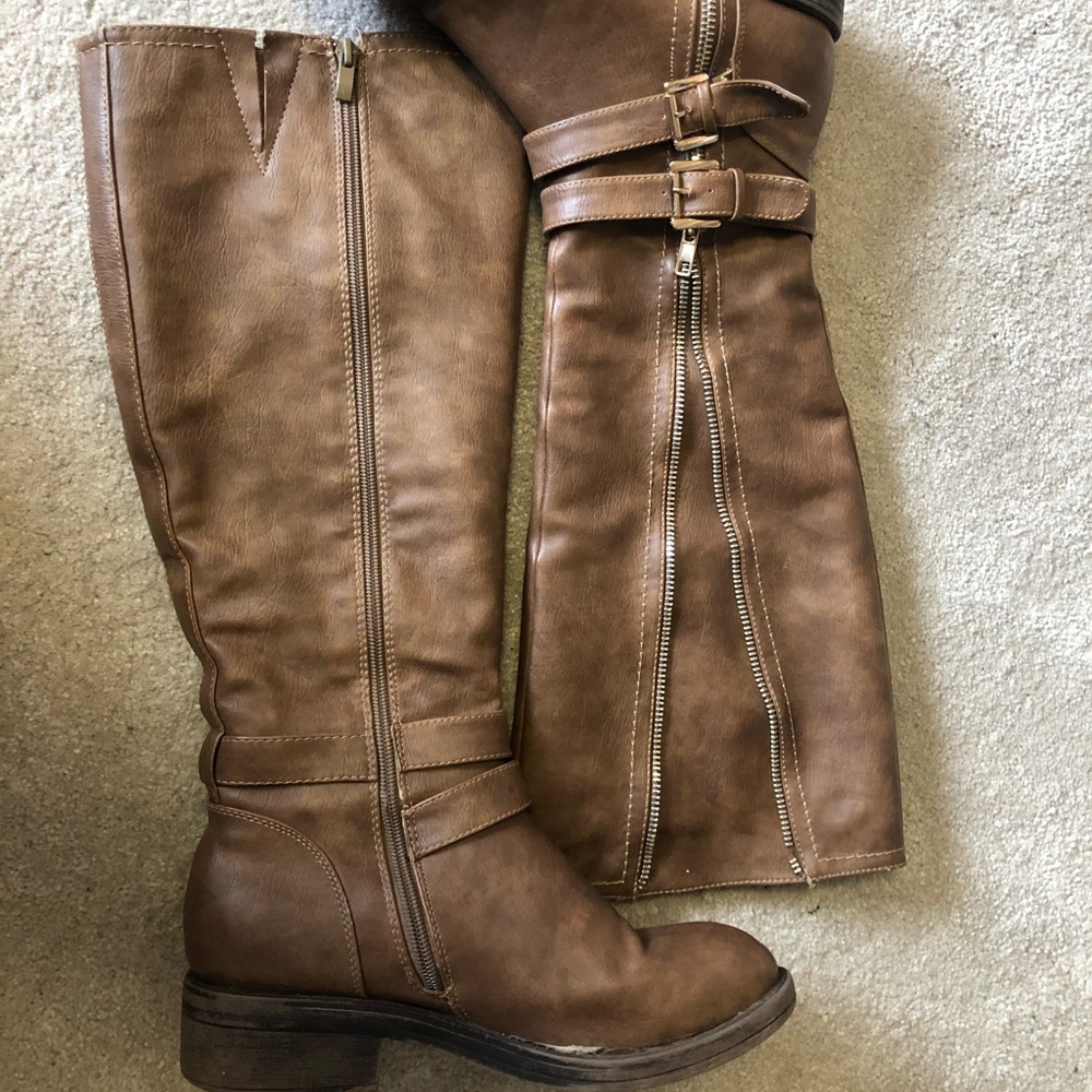 Brown Tall Boots - Picture 2 of 3
